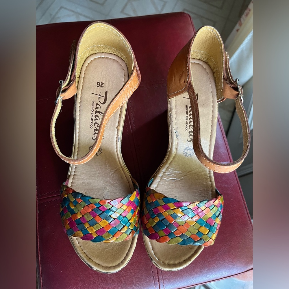 Multicolor Woven Sandals size 8.5